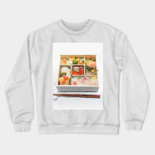 Sakura Blossom Bento Box Crewneck Sweatshirt by va103